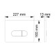 Комплект инсталляции Berges Novum 525 c кнопкой D3 хром и унитазом Ego XL Rimless Soft Close (043201)