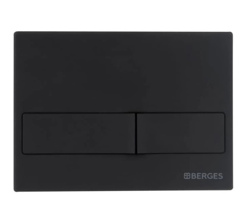 Комплект инсталляции Berges Novum 525 c кнопкой L5 черная и унитазом MASCON Rimless Soft Close (043217)