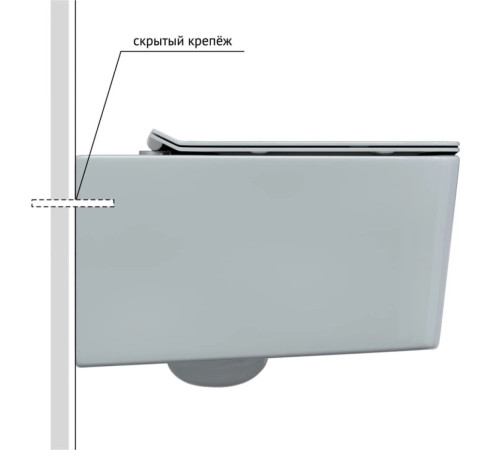 Комплект инсталляции Berges Novum 525 c кнопкой F3 хром и унитазом Floe Rimless Soft Close (043223)