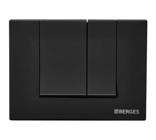 Комплект инсталляции Berges Novum 525 c кнопкой S5 SoftTouch черная и унитазом Floe Rimless Soft Close (043230)
