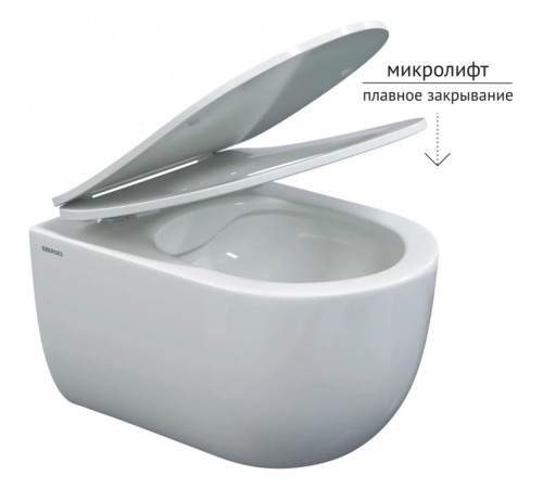 Комплект инсталляции Berges Novum 525 c кнопкой L3 хром и унитазом Ventas Rimless Soft Close (043237)
