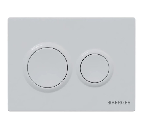 Комплект инсталляции Berges Novum 525 c кнопкой О1 белая и унитазом Ventas Rimless Soft Close (043239)
