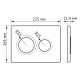 Комплект инсталляции Berges Novum 525 c кнопкой О2 хром и унитазом Ventas Rimless Soft Close (043240)