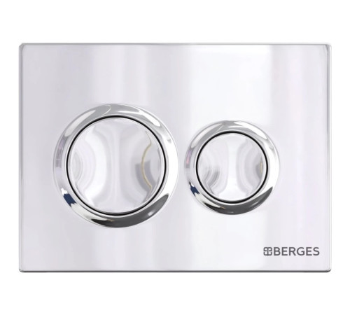 Комплект инсталляции Berges Novum 525 c кнопкой О3 хром и унитазом Ventas Rimless Soft Close (043241)
