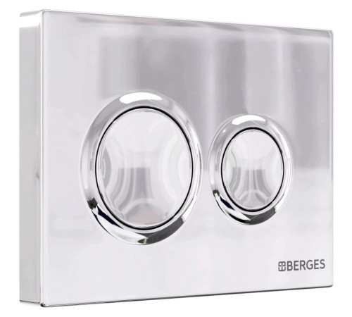 Комплект инсталляции Berges Novum 525 c кнопкой О3 хром и унитазом Ventas Rimless Soft Close (043241)