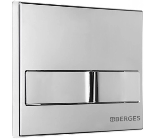 Комплект инсталляции Berges Novum 525 c кнопкой L3 хром и унитазом Floe S Rimless Soft Close (043242)