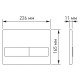 Комплект инсталляции Berges Novum 525 c кнопкой L3 хром и унитазом Floe S Rimless Soft Close (043242)