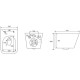 Комплект инсталляции Berges Novum 525 c кнопкой L3 хром и унитазом Floe S Rimless Soft Close (043242)