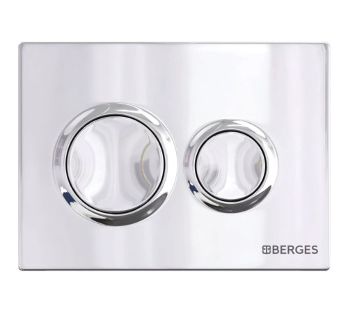 Комплект инсталляции Berges Novum 525 c кнопкой О3 хром и унитазом Ego XL Rimless Soft Close (043302)
