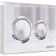Комплект инсталляции Berges Novum 525 c кнопкой О3 хром и унитазом Ego XL Rimless Soft Close (043302)