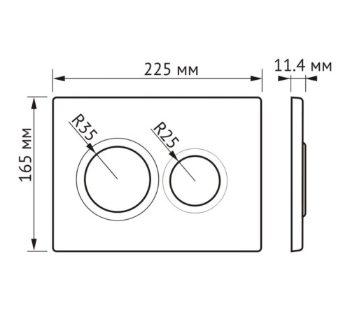 Комплект инсталляции Berges Novum 525 c кнопкой О3 хром и унитазом Ego XL Rimless Soft Close (043302)