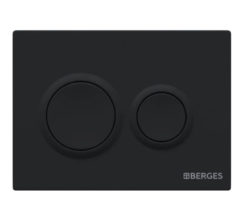 Комплект инсталляции Berges Novum 525 c кнопкой О5 черная и унитазом Ego XL Rimless Soft Close (043303)