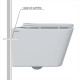 Комплект инсталляции Berges Atom 410 c кнопкой Line белой и унитазом Floe S Rimless Soft Close (043346)