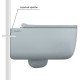 Комплект инсталляции Berges Atom 410 c черной кнопкой Line SoftTouch и унитазом Ego XL Rimless Soft Close (043357)