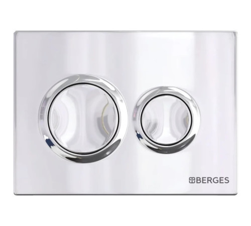 Комплект инсталляции Berges Novum 525 c кнопкой О3 хром и унитазом VITA Rimless (043377)