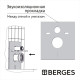 Комплект инсталляции Berges Atom 410 c белой кнопкой Line и унитазом OKUS (042446)