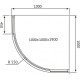 Душевой уголок Berges SOLO R 100x100 (061120)