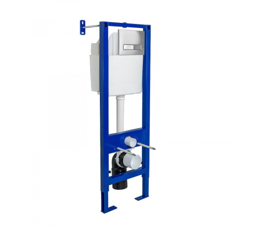 Инсталляция для подвесного унитаза Berges Atom 410 c кнопкой Line хром
