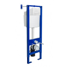 Инсталляция Berges Atom 410 c кнопкой Line белой
