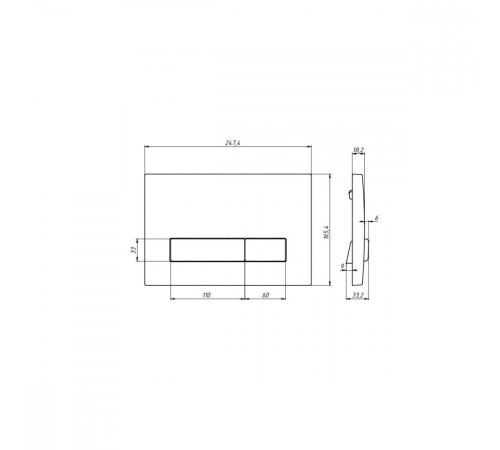 Инсталляция Berges Atom 410 c кнопкой Line белой