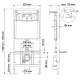 Инсталляция Berges Novum c кнопкой R1 белой