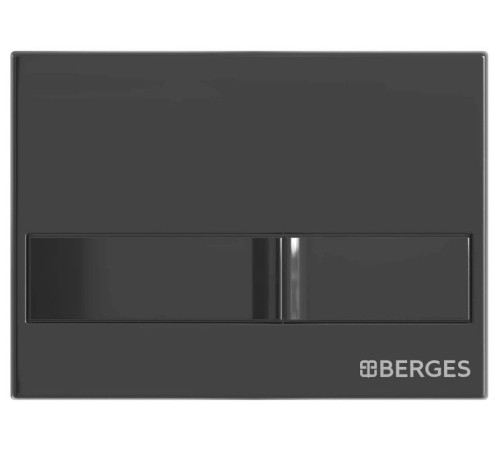 Инсталляция для подвесного унитаза Berges Novum c кнопкой L6 Soft Touch черной глянцевой