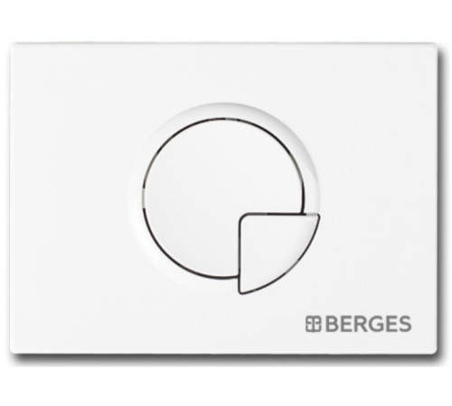 Инсталляция Berges Novum c кнопкой R1 белой
