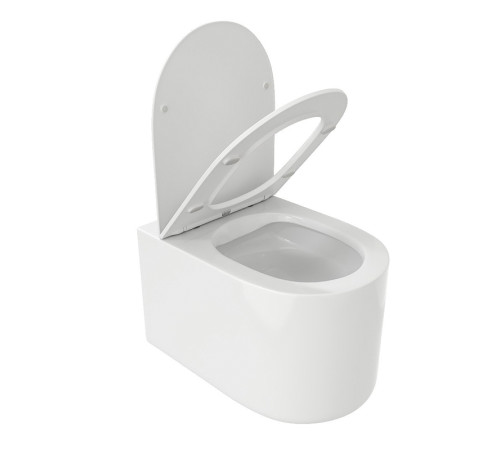 Подвесной унитаз Cerutti Tanaro Aria MW CT9236 / Tanaro Aria CT8910 безободковый с крышкой SoftClose Подвесной унитаз Cerutti Tanaro Aria MW CT9236 / Tanaro Aria CT8910 безободковый с крышкой SoftClose