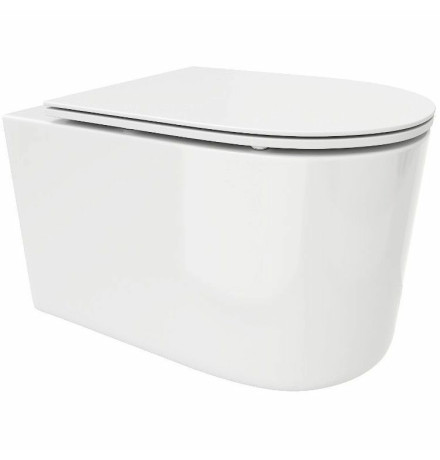 Подвесной унитаз Cerutti Tanaro Aria MW CT9236 / Tanaro Aria CT8910 безободковый с крышкой SoftClose