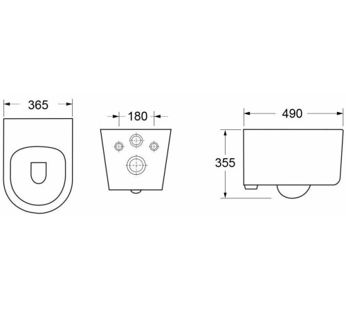 Подвесной унитаз Cerutti Tanaro Aria MW CT9236 / Tanaro Aria CT8910 безободковый с крышкой SoftClose Подвесной унитаз Cerutti Tanaro Aria MW CT9236 / Tanaro Aria CT8910 безободковый с крышкой SoftClose