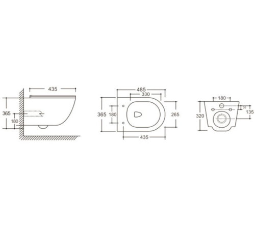 Подвесной унитаз Cerutti Orlter Aria MBF CT10017 безободковый Подвесной унитаз Cerutti Orlter Aria MBF CT10017 безободковый