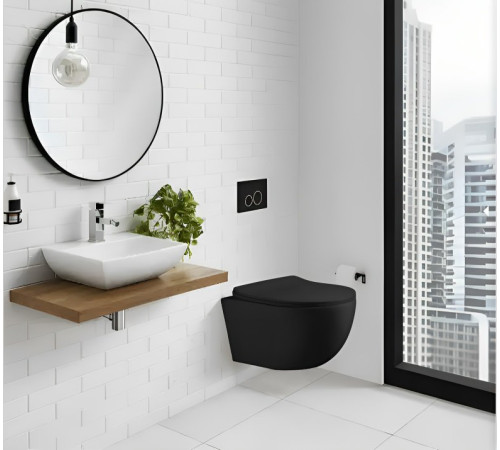 Подвесной унитаз Cerutti Orlter Aria MBF CT10017 безободковый Подвесной унитаз Cerutti Orlter Aria MBF CT10017 безободковый