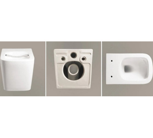 Подвесной унитаз Cerutti Maiella Aria PP CT10479 безободковый Подвесной унитаз Cerutti Maiella Aria PP CT10479 безободковый