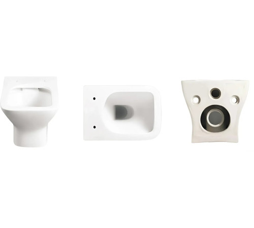 Подвесной унитаз Cerutti Elleros Aria UF CT10482 безободковый Подвесной унитаз Cerutti Elleros Aria UF CT10482 безободковый