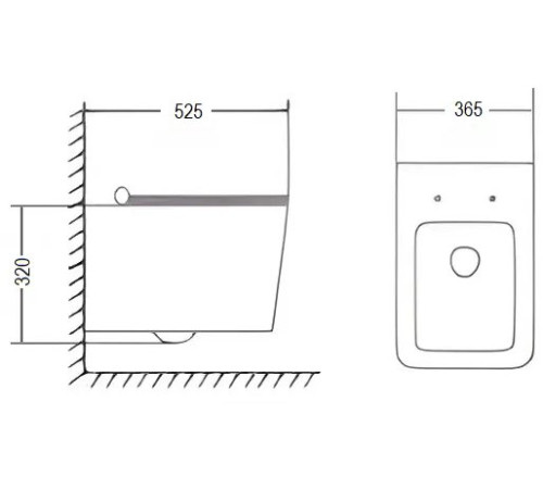 Подвесной унитаз Cerutti Viola Aria Tornado CT10583 безободковый Подвесной унитаз Cerutti Viola Aria Tornado CT10583 безободковый