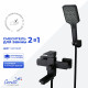 Смеситель для ванны Ceruttispa CLELIA VMB CT12064 черный матовый с изливом