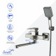Смеситель для ванны Ceruttispa CLELIA VXLGR CT12065 сатин с изливом