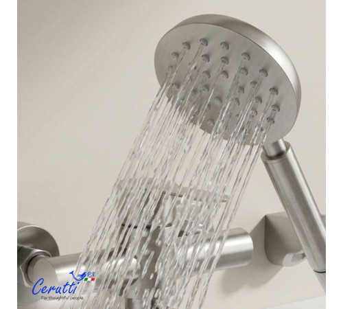 Смеситель для ванны Cerutti OVIDIO VBN CT12083 никель матовый
