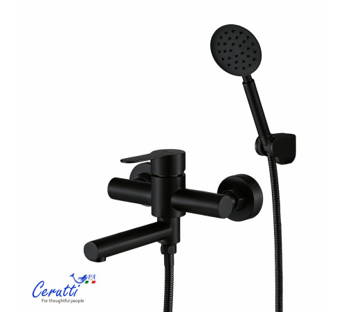 Смеситель для ванны Cerutti OVIDIO VMB CT12084 черный матовый