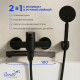Смеситель для ванны Cerutti OVIDIO VMB CT12084 черный матовый