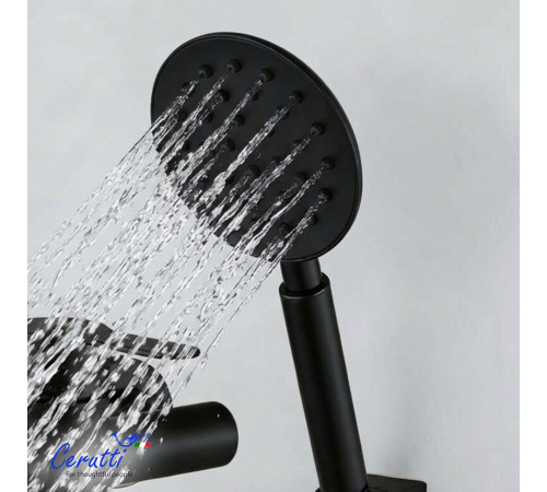 Смеситель для ванны Cerutti OVIDIO VMB CT12084 черный матовый