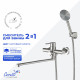 Смеситель для ванны Cerutti OVIDIO VXLBN CT12085 матовый никель
