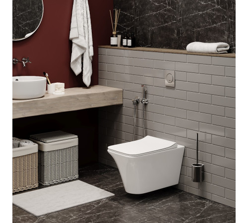 Подвесной унитаз Cerutti Nivolet Aria CT7779 безободковый Подвесной унитаз Cerutti Nivolet Aria CT7779 безободковый