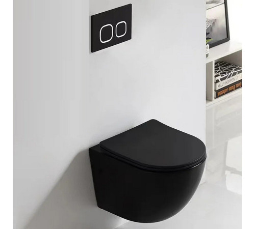  Подвесной унитаз Cerutti Ticino Aria MB CT8918 безободковый с крышкой Soft Close