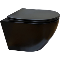 Подвесной унитаз Cerutti Sella Aria MB CT9160 безободковый с крышкой SoftClose Подвесной унитаз Cerutti Sella Aria MB CT9160 безободковый с крышкой SoftClose