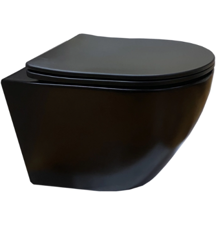 Подвесной унитаз Cerutti Sella Aria MB CT9160 безободковый с крышкой SoftClose