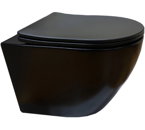 Подвесной унитаз Cerutti Sella Aria MB CT9160 безободковый с крышкой SoftClose Подвесной унитаз Cerutti Sella Aria MB CT9160 безободковый с крышкой SoftClose