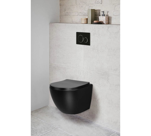 Подвесной унитаз Cerutti Sella Aria MB CT9160 безободковый с крышкой SoftClose Подвесной унитаз Cerutti Sella Aria MB CT9160 безободковый с крышкой SoftClose