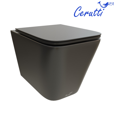 Подвесной унитаз Cerutti Maiella Aria MB CT9163 безободковый с крышкой SoftClose Подвесной унитаз Cerutti Maiella Aria MB CT9163 безободковый с крышкой SoftClose
