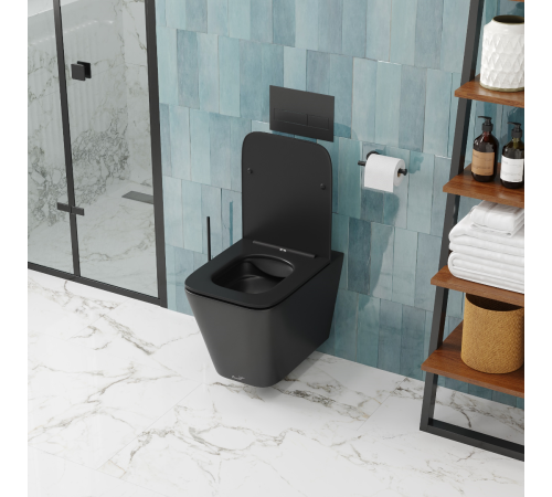 Подвесной унитаз Cerutti Maiella Aria MB CT9163 безободковый с крышкой SoftClose Подвесной унитаз Cerutti Maiella Aria MB CT9163 безободковый с крышкой SoftClose